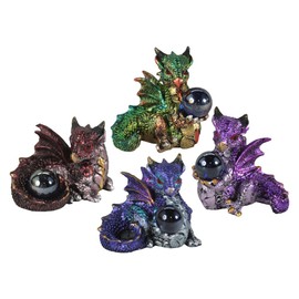 Nemesis Now Hatchling Treasures Set of 4, 5.5cm, Resin, Multi-Coloured