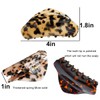 Medium Hair Claw Clips for Women Tortoise Shell Nonslip Leopard