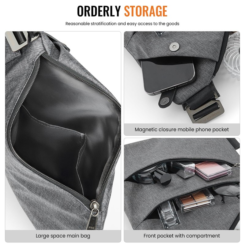 WANDER PLUS Anti Theft Crossbody Bag, Authentic Crossbody bags for