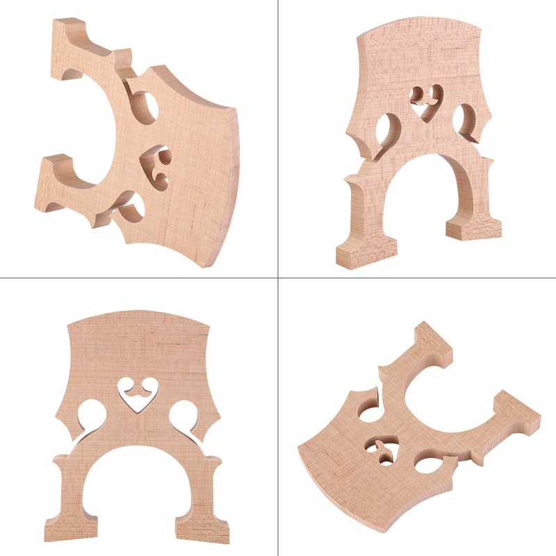 Cello Bridge Maple Wood 1/2 1/4 1/8 Cello Bridge Replacement