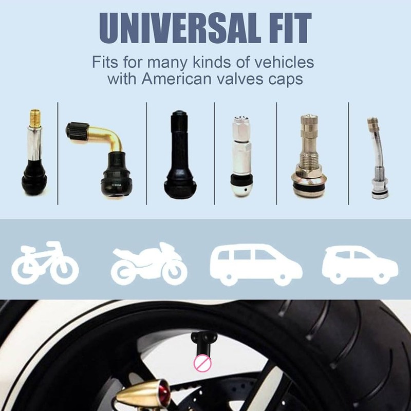 MACHSWON 16 Pack 4 Colors Tire Caps,Tire Valve Stem Caps