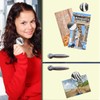 Fridge Magnets Zebra Stripes Set of 4 Animal Fur Look