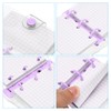 PATIKIL Clear 3 Ring Binder Cover, PVC Notebook Binder Mini