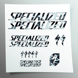 Stickersland® Sticker Set Compatible with Frame MTB Mountain Bike and Helmet | Sticker Stickers for Bikes with Logos | Stickersland® (Camouflage V2)