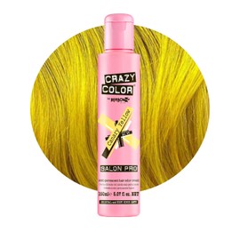Crazy Color Crema de color semipermanente para el cabello, 150 ml, Amarillo canario