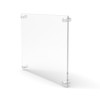 FixtureDisplays Clear Sign Name Holder Plexiglass 6X6 Wallmount Poster Frame