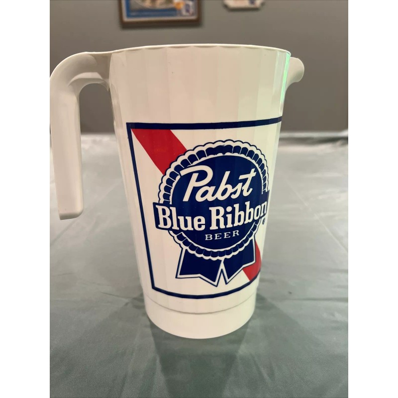 Pabst NEW!!! PABST BLUE RIBBON PBR PLASTIC PITCHER VERY NICE