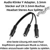 Bolwins C22S Audio Cable Splitter - 3.5 mm Jack Male