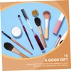 Baluue Practical Makeup Double-ended Blush Powder Brush Wooden Handle Multipurpose