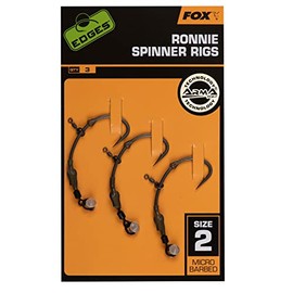 Fox Edges Rig FISHING_HOOK, Medium Curve, 5, Black, 1 Piece, For Ronny Species