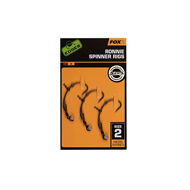 Fox Edges Rig FISHING_HOOK, Medium Curve, 5, Black, 1 Piece,