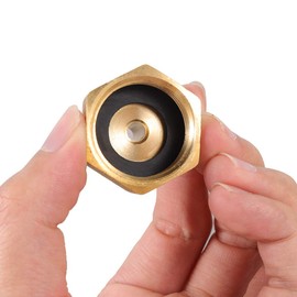 Air Compressor 1/4" Quick Connect Plug To GHT 3/4" Garden Hose Faucet Blow Out Adapter Fitting For Winterize Sprinkler Systems, RV, Camper, Outdoor Plumbing, Garden Hose 2PCS(FEMALE)