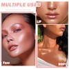 Face White Highlighter Makeup Palette Shimmer Contour Powder Waterproof Long-Lasting,