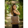 Myra Bags Side Floral Print Upcycled Canvas Tote Bag S-0915,