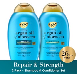 OGX Argan Oil Of Morocco Set, Shampoo & Conditioner, 13 Ounces