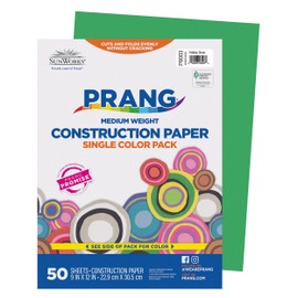Prang (Formerly SunWorks) Papel de construcción, verde festivo, 9 x 12 pulgadas, 50 hojas