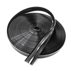 Black Vinyl 7/8" Insert Molding Trim Screw Cover RV Camper Travel Trailer (35 ft, Black)