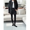 Women's Golf Stockings Winter Brushed Tights Yuval 500D Thermal Leggings