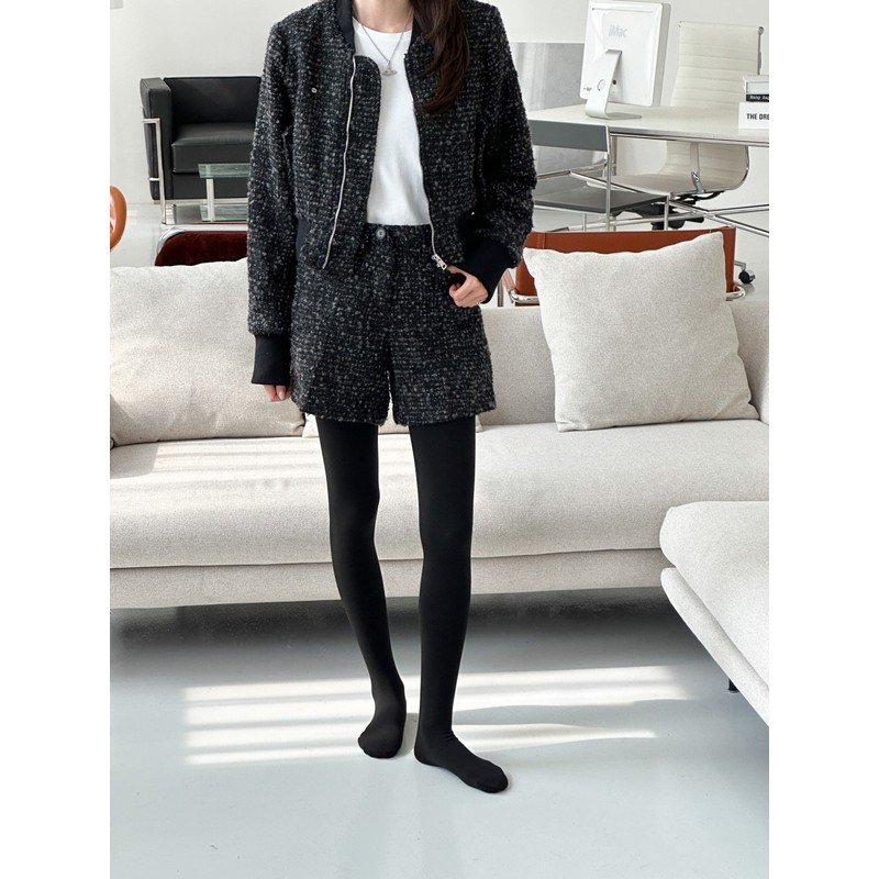 Women's Golf Stockings Winter Brushed Tights Yuval 500D Thermal Leggings