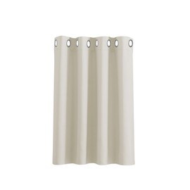 PONY DANCE Curtains, Living Room, Modern Short Curtain, Children's Room, Opaque Curtains with Eyelets, Kitchen Curtains, Modern Thermal Curtain, 1 Piece, H 90 cm x W 132 cm, Light Beige