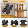 Mdkave Invisible Hinges for Cabinet Doors,Completely 180° Hidden Hinges,Concealed Door