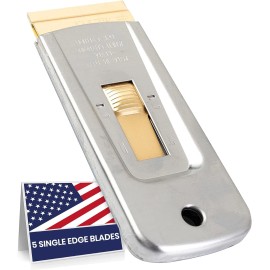 NoBrand Razor Blade Scraper Tool, Razor Blade Holder, Window Scraper with Razor Blade-1