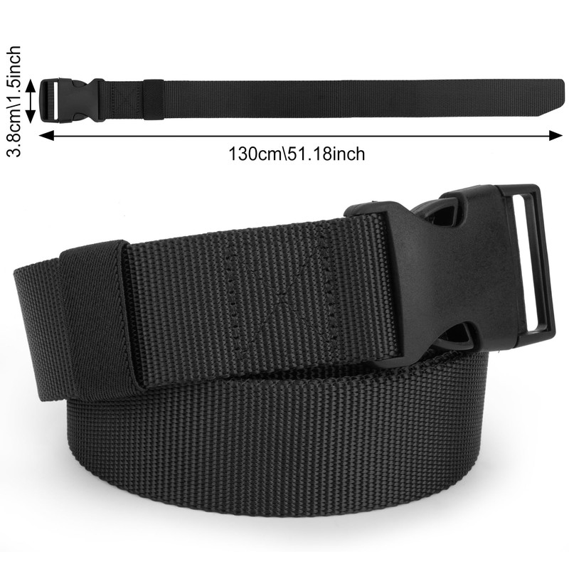 Justay Comf Men's Nylon Canvas Belt for Men, Belt Continuously
