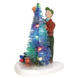 Department 56 Original Snow Village Accessories Making Christmas Brite Lit Figurine, 3.74 Inch, Multicolor
