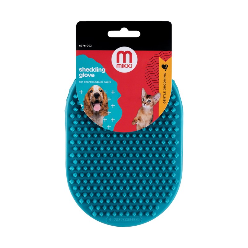 Mikki Dog, Cat Rubber Grooming Glove - Short Hair Remover