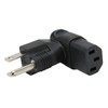 4pcs for NEMA 5‑15P to IEC320 C13 Converter 90 Degree