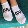 sockprints Alpha Phi Sorority Big Sis Cotton No Show Socks