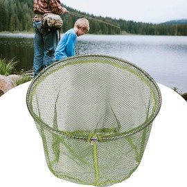 Folding Trout Catch Telescopic Fishing Net Pole Lightweight Portable Triangle Fishing for Carp Trout Fishing for Fly Carp Course Sea[Green]