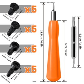 Ring Doorbell Screwdriver Screws Replacement Kit - Spare Screws for Ring Doorbell Screws 2nd Generation, Double-Ended T6 T15 Security Screws Ring Doorbell Charg
