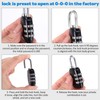 Tenbrachian 8 Pcs Combination Padlocks, Small Padlock for Suitcase Padlocks,