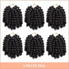 Toyotress Wand Curl Crochet Hair - 12 Inch 6 Packs