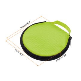 PATIKIL CD Case Holders, 1 Pcs Oxford 20 Capacity Waterproof Portable Tote Disk Record Storage Dividers Wallet Organizer for Discs Collection Protection, Green
