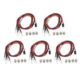 5Pcs RC Car LED Light Kit 5mm Red Light Beads for Traxxas for Hsp for Redcat for Axial Scx10 for D90 for Hpi RC Car