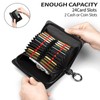 T-carbon Credit Card Holder with ZIpper 24 Card Slots