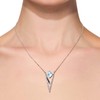 Franki Baker Art Deco Style Sterling Silver Aquamarine Crystal Drop