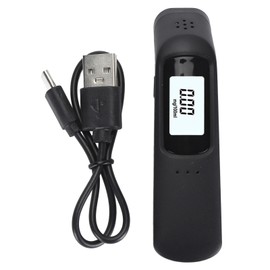 Breath Alcohol Tester LCD Display Voice Broadcast Non Contact Blowing Drunk Driving Detector