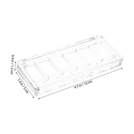 Mikinona Compartment Eyeshadow Palette Travel Makeup Organizer Plastic Blush Brush Case for Elf Cosmetics Empty Makeup Palette