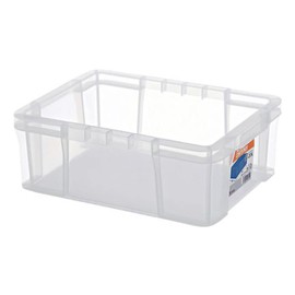 HC-07A Squirrel Container, Clear, Width 14.9 x Depth 9.5 x Height 4.7 inches (35.4 x 24.2 x 12 cm), Home Container, Type A, Made in Japan