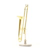 Sunrise Sound House Miniature Musical Instrument Trombone 1/12 Gold