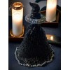 5 inch Black Witch figure with pencil holder hat. With