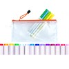 10PCs Pencil Cases A6 Plastic Wallets A6 Document Wallets A6