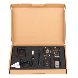 LAUNCH EU/US Version Launch X431 Key Programmer + 4 Smart Keys + Super Chip Full Set for Automotive LocksmithScreen Size: Launch X431, Power Source: Y-HKSK413