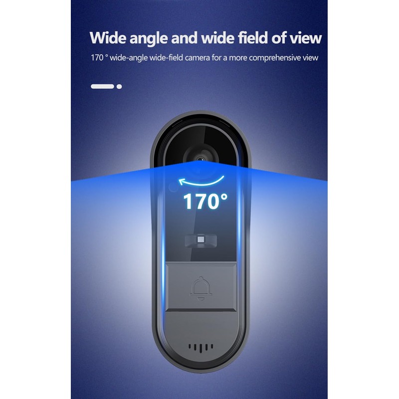 TKMARS Doorbell Camera Wireless No Subscription 1080P, Waterproof Door Bell