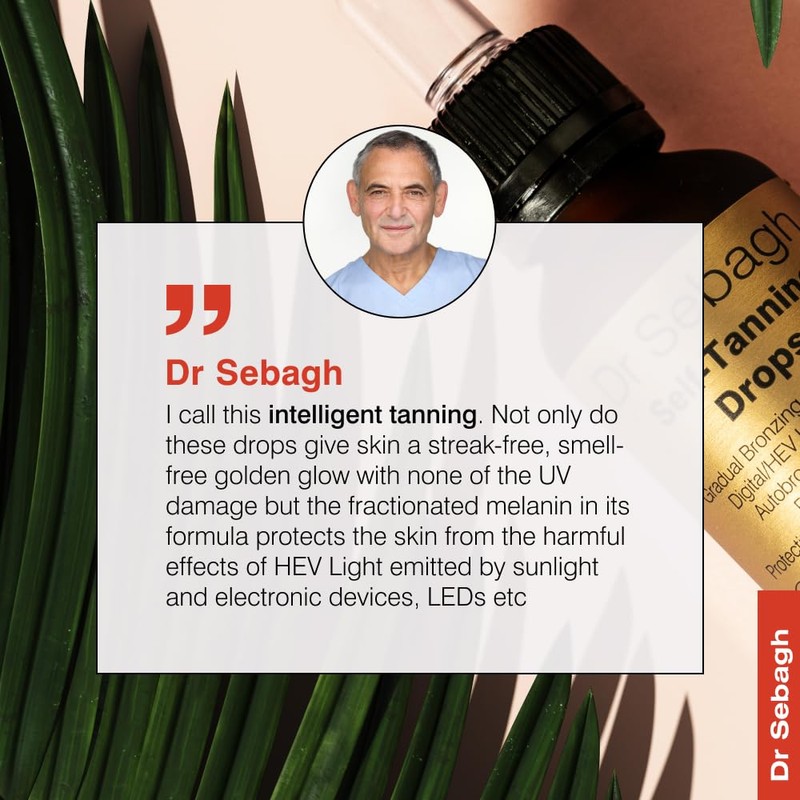 Dr Sebagh Self-Tanning Drops Travel Size- Streak-Free, Scent-Free and Sun-Free