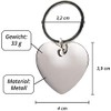 Geschenk-Fabrik Keyring – Heart with Engraving 'Beste Oma der Welt'