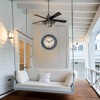 12 Inch Outdoor Clock with Thermometer and Hygrometer Combo, Waterproof